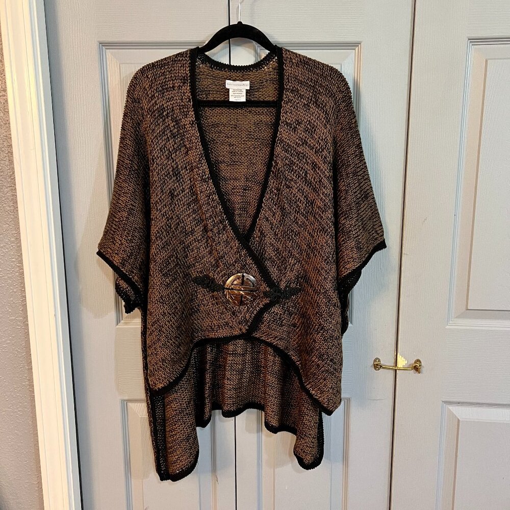 Soft Surroundings Mei Ling Cape Poncho Sweater One Size